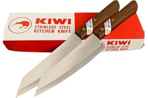 EMOBUG Kiwi brand knife thai, couteau chef asiatique thaïlandais couteaux de cuisine, Modèle n° 171 (2 pièces)