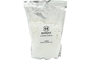 Hypefit Bolsa de Magnesio 500g | Magnesio/Tiza/Chalk | para Entrenamientos de Agarre, Escalada, Gimnasia, Kettlebell, Fitness