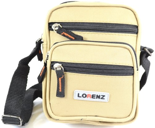 (Beige) - Unisex Multi Purpose Mini Shoulder/Travel Utility Work BAG Practical Handy Mens - 3 Colours