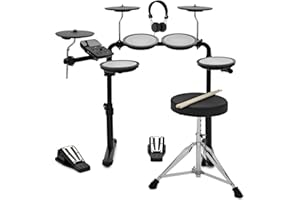 GEAR4MUSIC VISIONDRUM Batería Electrónica con Sillín y Auriculares