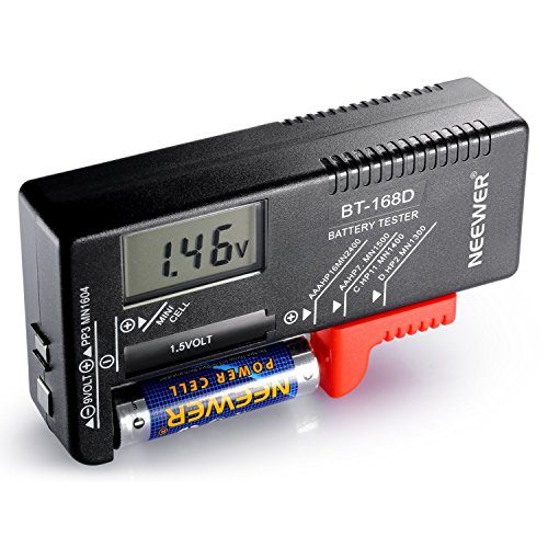 Neewer® BT-168D Digital-Batterie-Tester Volt Checker für Studio AA AAA CD 9V 1.5V Knopfzelle - 3