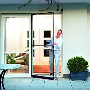 Fliegengitter Balkontür 123x205 Cm - Magnetverschluss Ohne Bohren Für Terrassentür