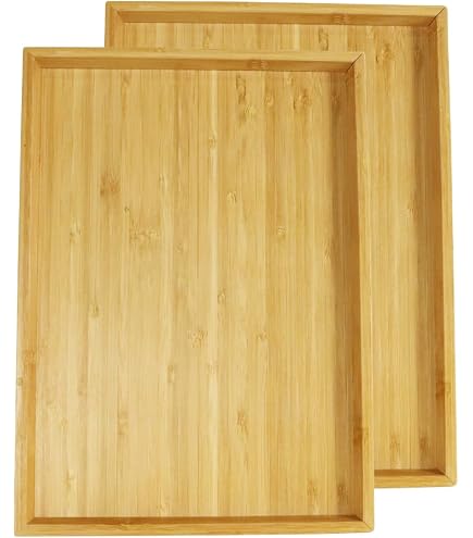 Bambus-Serviertablett Set Im Japanischen Stil – 19,2x10,2 Cm, Ideal Für Tee, Frühstück & Deko