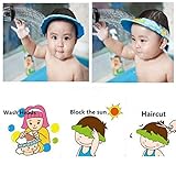 Bluelans® Kinder Baby Verstellbarer Shampoo Schutz Duschhaube Duschkappe Badekappe Ohrschutz Mütze Bath Shower Cap - 5