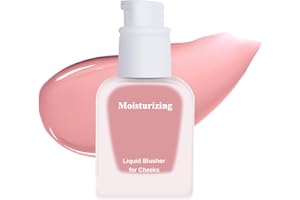 KYDA Moist Liquid Blush, Natural Dewy Finish Cheek Color with Hydrating Formula, Long-Lasting Face Blusher for Natural Glow Cheeks, Lightweight Buildable Smooth Coverage,Peachy