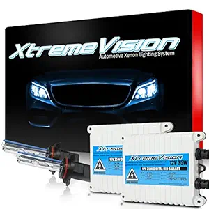 XtremeVision 35W AC Xenon HID Bundle with Slim AC Ballast (1 Pair) and 9005 8000K - 8K Medium Blue Xenon Bulb (1 Pair)