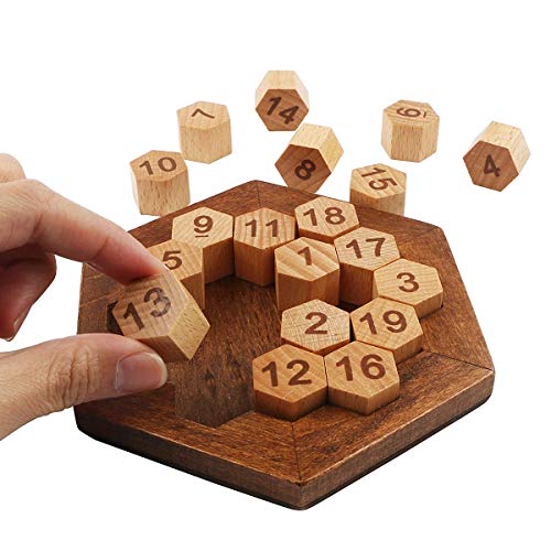 VZOM Juguetes de Madera de Aristotle Classical Class Puzzle, Juego de Mesa Digital. Gran Regalo para niños y Adultos. (Suma Igual a 38)
