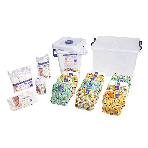 Bambino Mio, Miosolo Reusable Nappy Premium Birth To Potty Pack, Onesize, Geometric