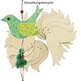 ✅ Vogel aus Sperrholz, Inhalt: 12 Stück