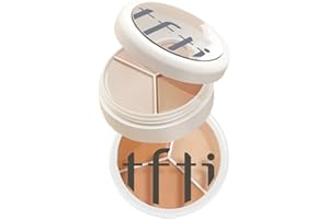 BSMKCL Full Cover Concealer Palette,Tri-Color Concealer Make Up,Corrects Dark Circles Red Marks Scars& Softens Fine Lines,Highlight Contours Waterproof Long Lasting Concealer Matte Foundation