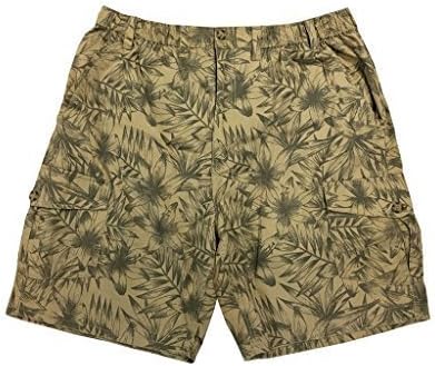 Espionage Pure Cotton Printed Floral Short in Stone (039) in 3XL