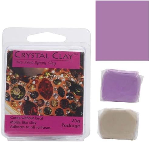 Crystal Clay 2-Part Epoxy Clay Kit 'Violet' 25 Grams