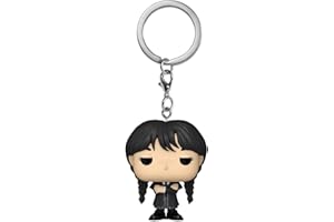 Funko Pop! Keychain: Wednesday - Wednesday- Mini Figura in Vinile da Collezione Novità Portachiavi - Riempitivi per Calze - Idea Regalo - Merchandising Ufficiale - TV Fans - Minifigure