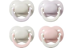 Tommee Tippee Newborn Soother, 0-2 Months, 4 Pack, Orthodontic Dummy, Extra Air Holes, Tiny Teat, 100% BPA Free, Steriliser S