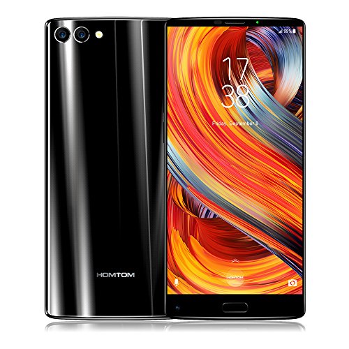 HOMTOM S9 Plus Smartphone 5,99 Pollici Schermo Telefoni, 4G Android 7,0, 13,0MP Anteriore, 16,0MP+5,0MP Posteriore Fotocamera 5100mAh Cellulari, Processore Helio P20 da 2,3GHz Telefonia Mobile con 4GB RAM + 64GB ROM - Nero