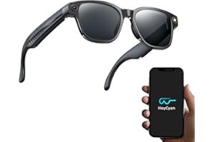 tulilut AI Smart Glasses with 8MP Camera, ChatGPT-Powered, Sunglasses Camera, Bluetooth Smart Glasses for Men with Translation, Open-Ear Music & Calls, Dual Mic Noise Reduction