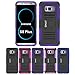 Produktbild Galaxy S8 Plus Ständer Fall, hlct Rugged stoßfest Dual Layer PC und Soft Silikon Hülle mit Built in Kickstand für Samsung Galaxy S8 Plus (2017), Small, Violett