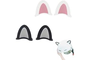 KGDUYC 2 Paia Decorazione per Casco da Moto, Corna del Casco Accessori per Elmetti con Orecchie di Gatto, Decorazione Adesiva per Orecchie di Gatto per Casco da Moto, Casco Accessori Decorativi