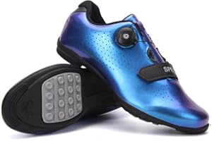 MEIJU Zapatillas Ciclismo Hombre y Mujer, Adulto Zapatillas de Ciclismo Suela de GomaRespirables Antideslizantes, Exterior Zapatillas de Ciclismo Unisex Sin Sistema Sloqueo