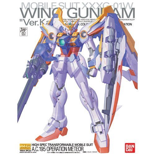 Gundam Bandai Hobby Wing Ver. Ka, Bandai Master Grade Figura de acción