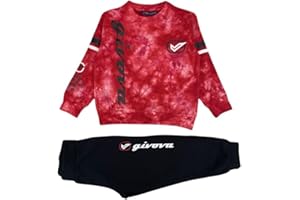 GIVOVA Tuta Giro Collo per Bambino in Felpa Invernale in Vari Modelli, Completo Maschile Sportivo Adatto per la Palestra Calcio e Tempo Libero.