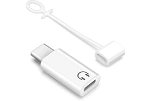 HAUXGOGO Adattatore Audio da USB C a Lightning, Convertitore HiFi per Cuffie da USB C Maschio a Lightning Femmina, compatibile con iPhone/iPad Pro/Air/MacBook
