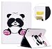 Produktbild kompatibel mit iPad Pro 9.7 2017 Hülle Case,iPad Pro 9.7 2017 Schutzhülle,Bunte Drucken Muster PU Leder Flip Case Smart Cover Tasche Schutzhülle Case Lederhülle für iPad Pro 9.7 Zoll 2017,Panda