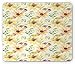 Produktbild BAOQIN Mauspad,Watercolor Flower Mouse Pad, Pastel Colored Summer Sunflowers with Pale Leaves Nature Style, Standard Size Rectangle Non-Slip Rubber Mousepad, Orange Cream Green