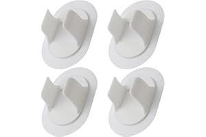 JOTEKONOBY Abflussrohrschelle für Waschmaschinen, Wandmontage, 4 Stück, ohne Bohren