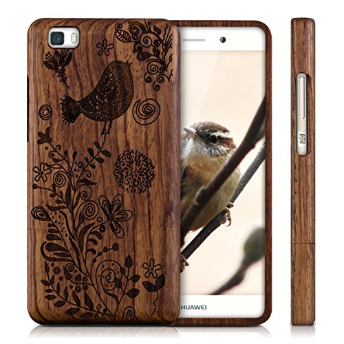 kwmobile Funda para Huawei P8 Lite 2015 - Carcasa de Madera para m vil - Case Trasero Duro con dise o oiseau et herbe reviews kwmobile Funda para Huawei P8 Lite 2015 - Carcasa de Madera para m vil - Case Trasero Duro con dise o oiseau et herbe