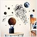 Produktbild Astronaut Wandaufkleber In Raum Schlafzimmer Studie Wohnzimmer Hintergrund Dekorative Wandaufkleber (60X90 Cm)