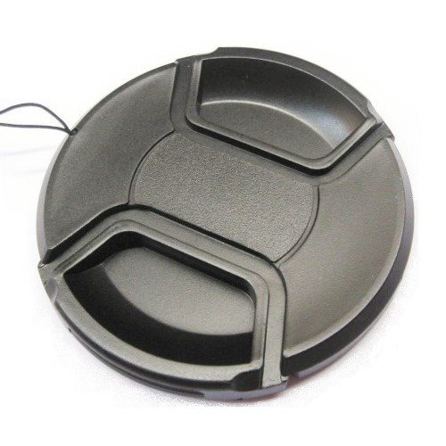 Bouchon cache avant 62 mm universel avec dragonne pour objectif appareil photo