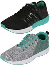 Chevit Men's Combo Pack of 2 Sports Shoes (Running, Gym & Walking Shoes)