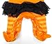 STAR "Halloween Pumpkin Kürbis Fasching" baby girls romper suitstripes (orange/black)