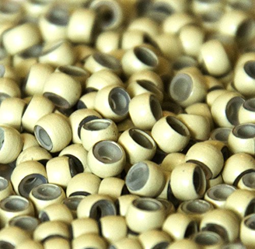 Silicone Lined Nano Rings Beads for use with Nano Tip Hair Extensions Colour: Blonde | Pieces: 100