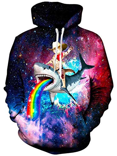 TUONROAD Pullover Cat Unisex Blitz Hoodie Lustig Digitaldruck Kapuzenpullover Pullover Sweatshirt Hoody Pulli 