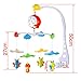 Baby Nursery Cot Mobile With Auto Music Box Soft Lullaby Sounds Crib Bell Hoder