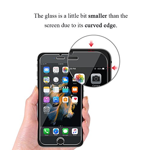 [2 Pack] iPhone 7 Plus Screen Protector Glass - iXCC 0.3MM Tempered Glass Screen Protector [Bubble Free, Anti-Fingerprint, Oil Stain and Scratch Coating]