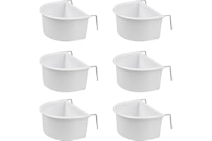 AOVNA D-shaped Plastic Bird Food Bowl with Hook - Parrot Cage Feeder (6)