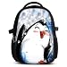 Produktbild Rucksack für Jungen Mädchen Damen Herren - Schulrucksack Schulranzen Ranzen für die Schule - Backpack für Stadt / Sport für Kinder & Jugendliche - Cooles Design / aus Canvas Stoff - Pinguin