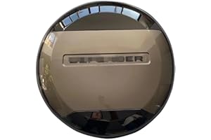 FENQING-Y Cubierta de neumático de repuesto Portecor para Land Rover Defender 90 110 130 2 puertas 4 puertas 2020-2023 plástico ABS, Gondwana Stone Black