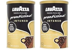 LZBBD Lavazza Prontissimo Intenso Premium Instant Coffee Tin 95g (Pack of 2)