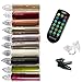 Produktbild (10er Set AA Batterien) LED Weihnachtsbaumkerzen, Fernbedienung, 1-12 Stunden Timer, Flacker/ Standlicht, Dimmfunktion, 10er/20er Set, warm-weiß, Fenster -Saugnapfhalter. Baumkerzen Weihnachtskerzen