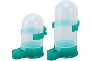 TIIYEE Vogelfutterspender, Käfig Automatischer Vogelwasserspender Wachteltränke Kükentränke Vogeltränke Geflügeltränke Automatische Huhn Wasser Feeder Trinker Vögel Drinker Papagei Kaninchen Haustiere Grün