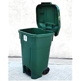 60 Litre Kapasiteli B&uuml;y&uuml;k Boy Pedallı &Ccedil;&ouml;p Kovası Kapaklı ve Tekerlekli &Ccedil;&ouml;p Konteyneri 60 litre &Ccedil;&ouml;p Konteyneri