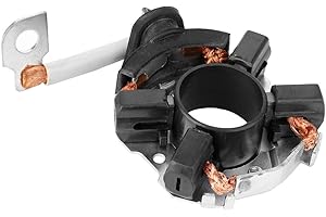 SUUONEE Spazzole di carbone di avviamento, Spazzole di carbone di avviamento Supporto staffa Gruppo motorino di avviamento adatto per A4LA8LQ5A6 Q7A6L20T2