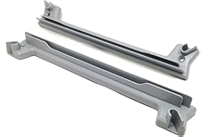 Fhuller Coppia Staffe in Plastica Grigia Rinforzata per supporto Scolapiatti e Vaschette Raccogligocce Linea INOXA