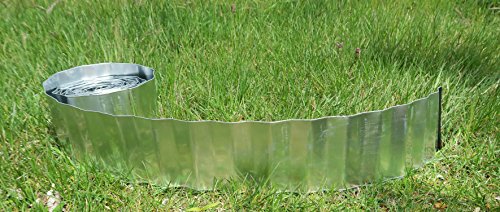 Frühlingsangebot 10 m Rasenkante Beeteinfassung Beetumrandung Beeteinfassung Metall 16 cm - 2