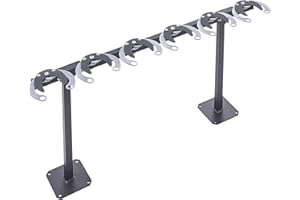 Mottez B061C6 Range 6 Trottinettes sur Pied, Noir Anthracite