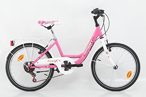 20 Zoll Kinderfahrrad Cityfahrrad Mädchenfahrrad Kinder City Fahrrad Citybike Starlet Pinkweiss